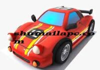 3D Toon Racing Car FBX OBJ With Auto Animated Free Download