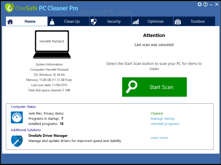 Onesafe PC Cleaner Pro Crack 