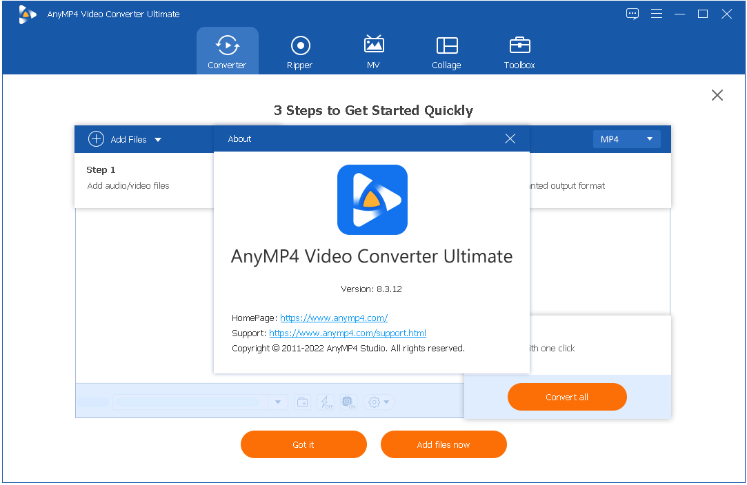 AnyMP4 Video Converter Ultimate Crack