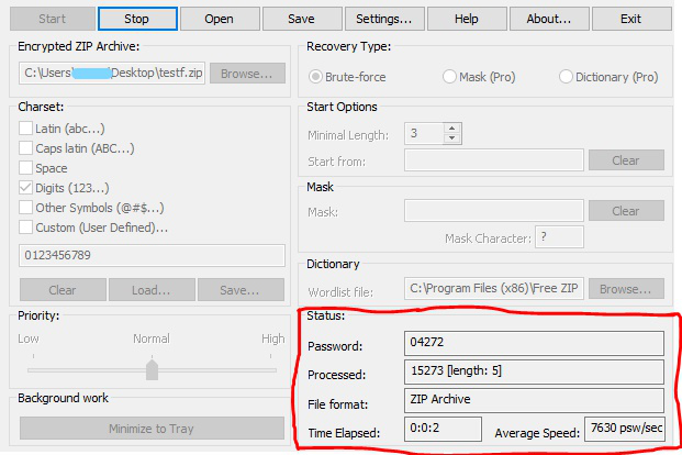 Zip Password Recover Crack